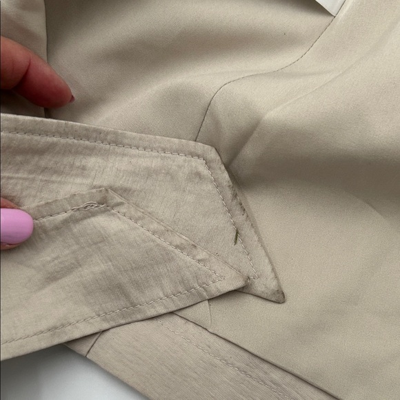 Chico's Light Beige Double-Breasted Trench Coat - Picture 14 of 14